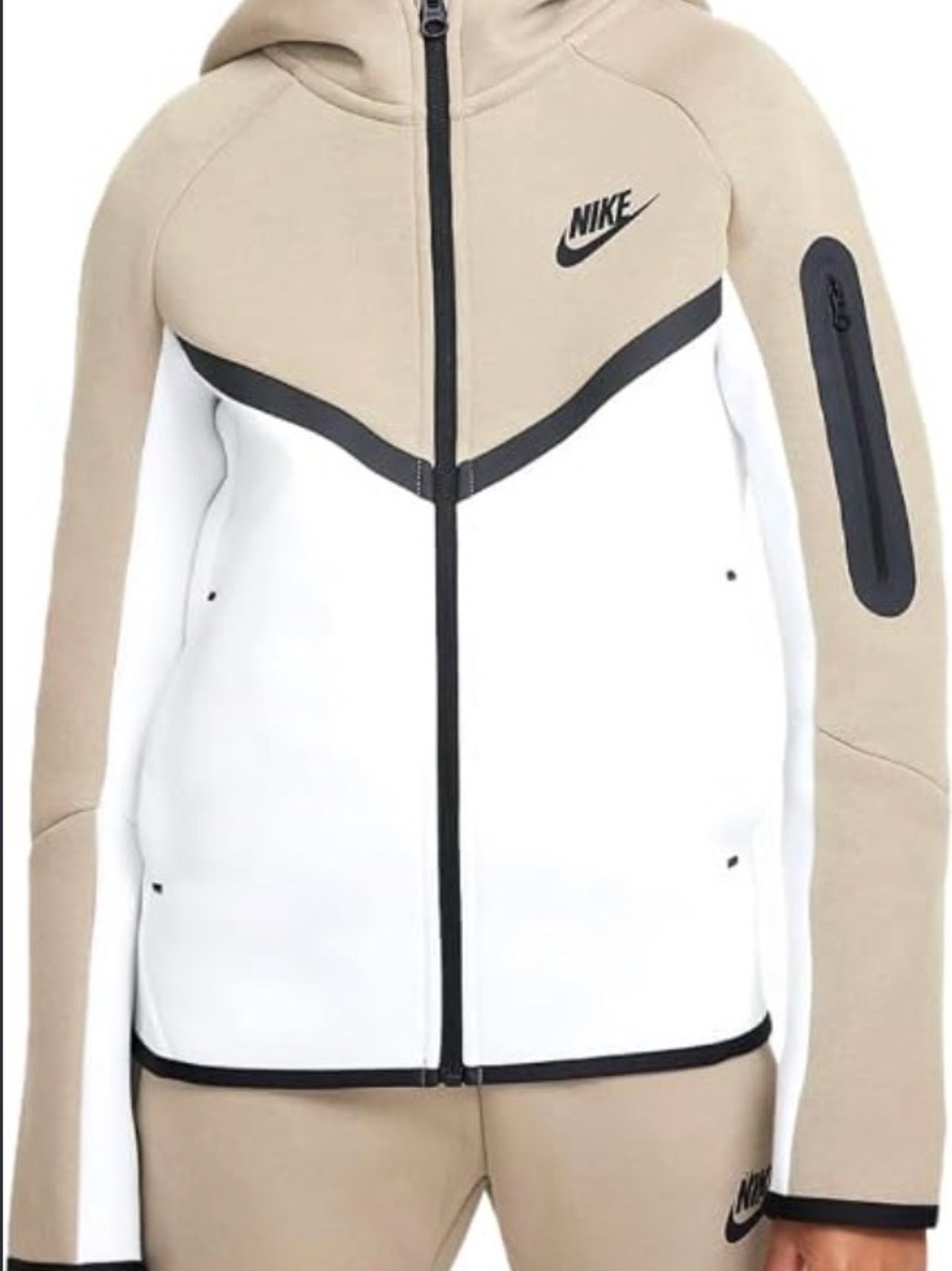 Nike Boys Sportswear Tech Fleece Big Kids Full Zip Hoodie Size XL